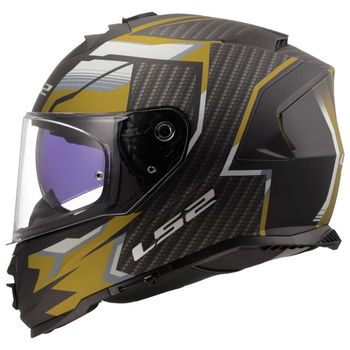 LS2 FF800 Storm II Helmet Tracker Black Gold