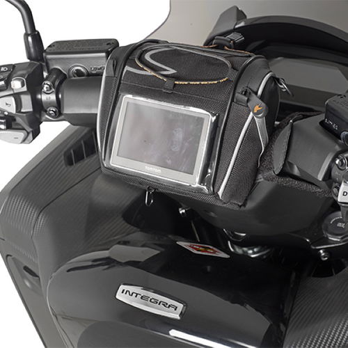 Kappa Compact GPS Motorcycle SatNav Carrier in Use                                                                                                                                                                                                             