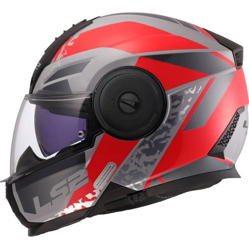 LS2 FF902 Scope II Helmet Oxyd Grey Red