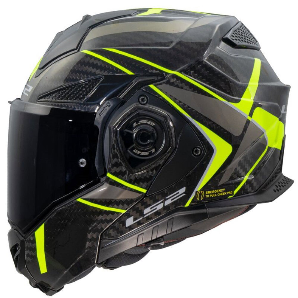 FF901 Advant X Carbon Helmet Future II Hi-Viz Yellow