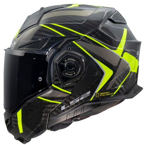 LS2 FF901 Advant X Carbon Helmet Future II H-V Yellow