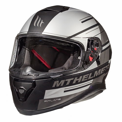 MT Thunder 3 Pitlane Helmet Matt Black Grey Size: S