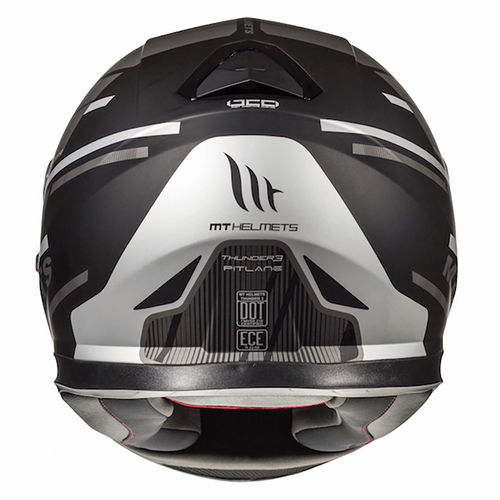 MT Thunder 3 Pitlane Helmet Matt Black Grey Size: S