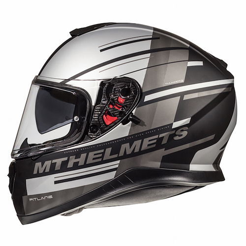 MT Thunder 3 Pitlane Helmet Matt Black Grey Size: S