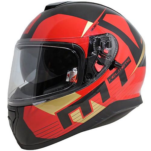 MT Thunder 3 SV Ray Helmet Black Red Gold