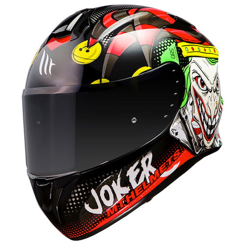 MT Targo Joker Helmet Black Red Size: S