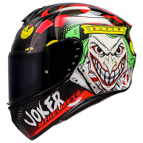 MT Targo Joker Helmet Black Red Size: S