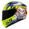 MT Targo Joker Helmet Blue Fluo Yellow Size: S