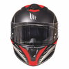 MT Targo Doppler Helmet Matt Black Red Size: S
