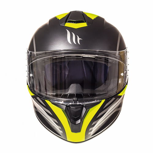 MT Targo Doppler Helmet Matt Black Fluo Yellow Size: S