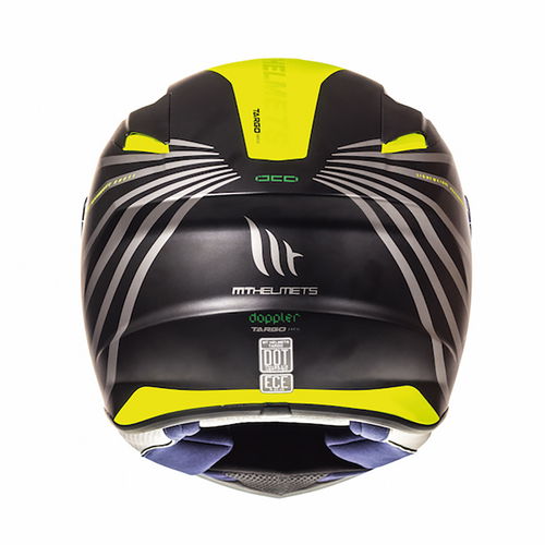 MT Targo Doppler Helmet Matt Black Fluo Yellow Size: S