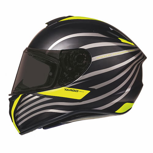 MT Targo Doppler Helmet Matt Black Fluo Yellow Size: S