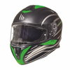 MT Targo Doppler Helmet Matt Black Green Size: S