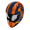 HJC HJC V60 Helmet Flame Blue Orange - Thumbnail 5