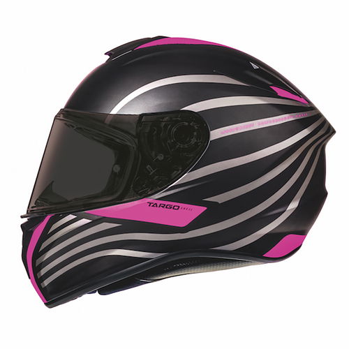 MT Targo Doppler Helmet Matt Black Pink Size: S