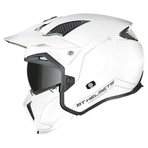 MT Streetfighter Helmet Pearl White Size: S