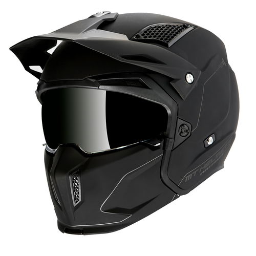 MT Streetfighter Helmet Matt Black Size: S