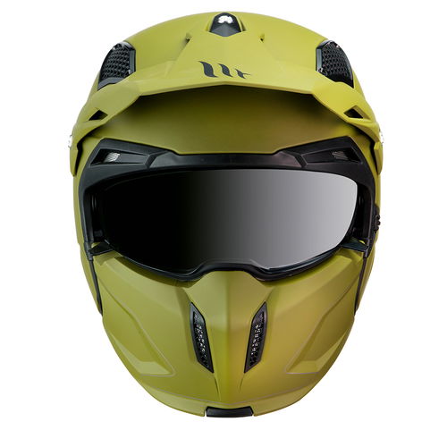 MT Streetfighter Helmet Matt Green Size: S