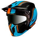Streetfighter Twin Helmet Black Blue Orange