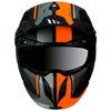 MT Streetfighter Twin Helmet Matt Black Fluo Orange Size: S