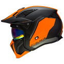Streetfighter Twin Helmet Matt Black Fluo Orange