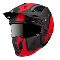 Streetfighter Twin Helmet Matt Black Red