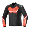 Alpinestars Alpinestars Faster V3 Airflow Leather Jacket Black Red Fluo - Thumbnail 1