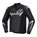 Faster V3 Leather Jacket Black White