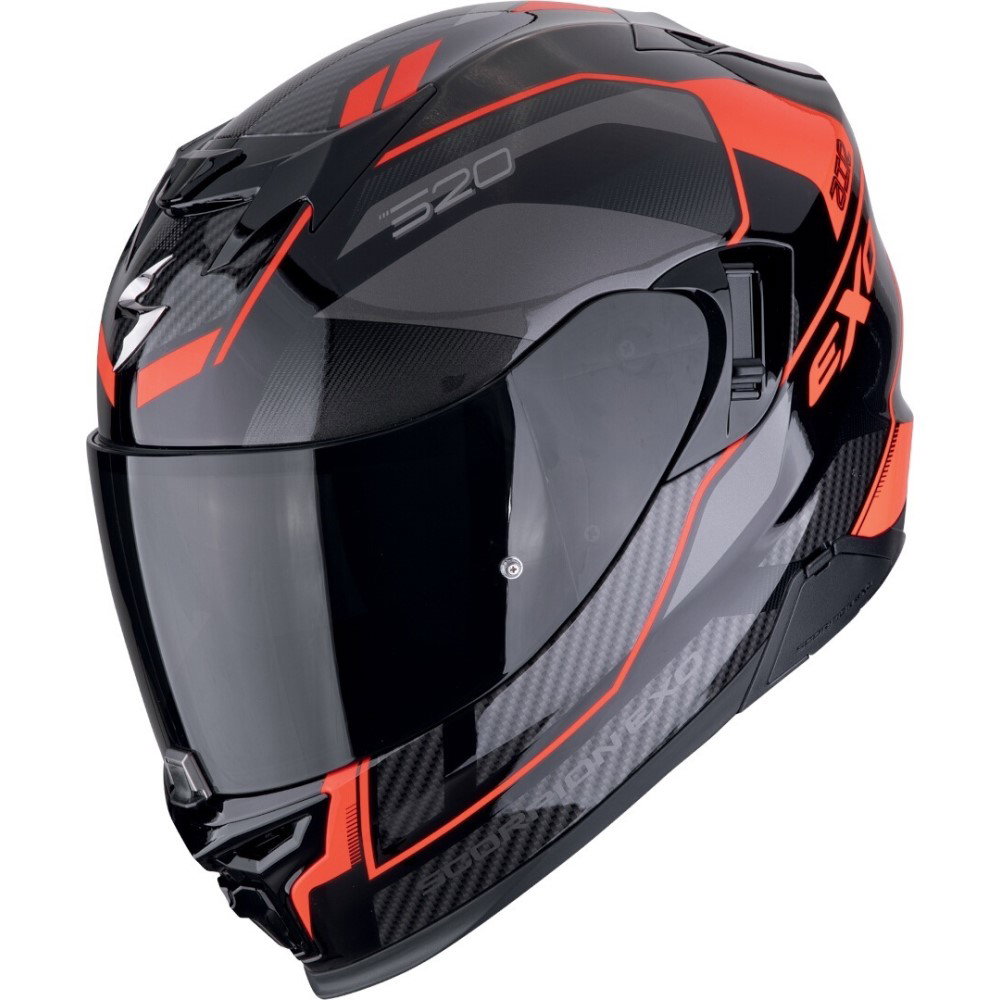 Scorpion Exo 520 Evo Air Helmet - Lena Black/Red - FREE Delivery