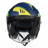 MT Avenue Sideway Helmet Matt Blue Green Fluo Yellow Size: S