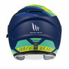 MT Avenue Sideway Helmet Matt Blue Green Fluo Yellow Size: S