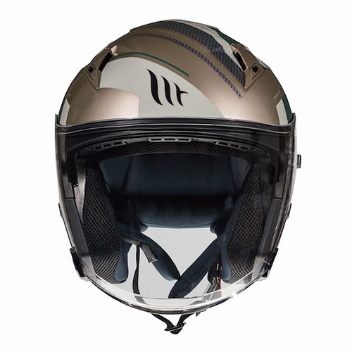 MT Avenue Sideway Helmet Gold Green Size: S