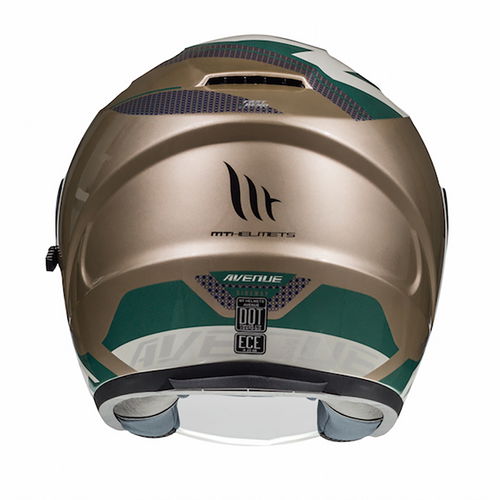 MT Avenue Sideway Helmet Gold Green Size: S