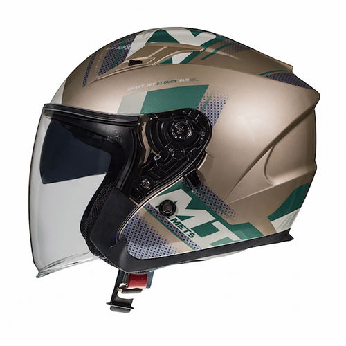 MT Avenue Sideway Helmet Gold Green Size: S