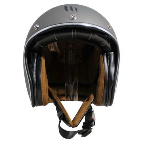 MT Le Mans 2 Skull & Roses Helmet Matt Grey Black Size: S