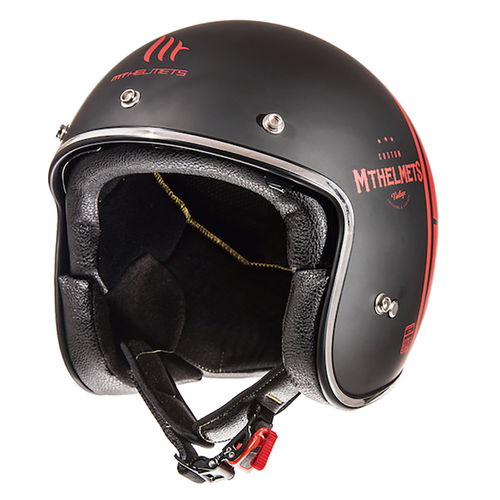 MT Le Mans 2 Divenire Helmet Matt Black Red Size: S