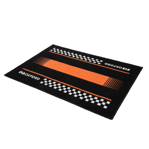 Oxford Products Door Mat 90 x 60cm Pitlane Orange