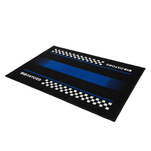Oxford Products Door Mat 90 x 60cm Pitlane Yama Blue