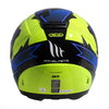 MT Thunder Torn Kids Helmet Fluo Yellow Blue Size: S