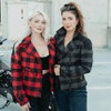 MotoGirl MotoGirl Jessie Flannel Jacket Red - Thumbnail 11