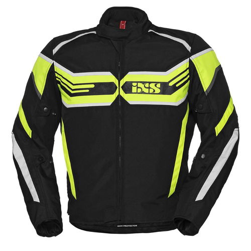 IXS RS-400-ST Sport Jacket Black Fluo Yellow White