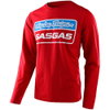 Troy Lee Designs Troy Lee Designs GasGas Team Stock LS T-Shirt Red - Thumbnail 1