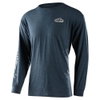 Troy Lee Designs Troy Lee Designs Pistonbone LS T-Shirt Navy Heather - Thumbnail 1