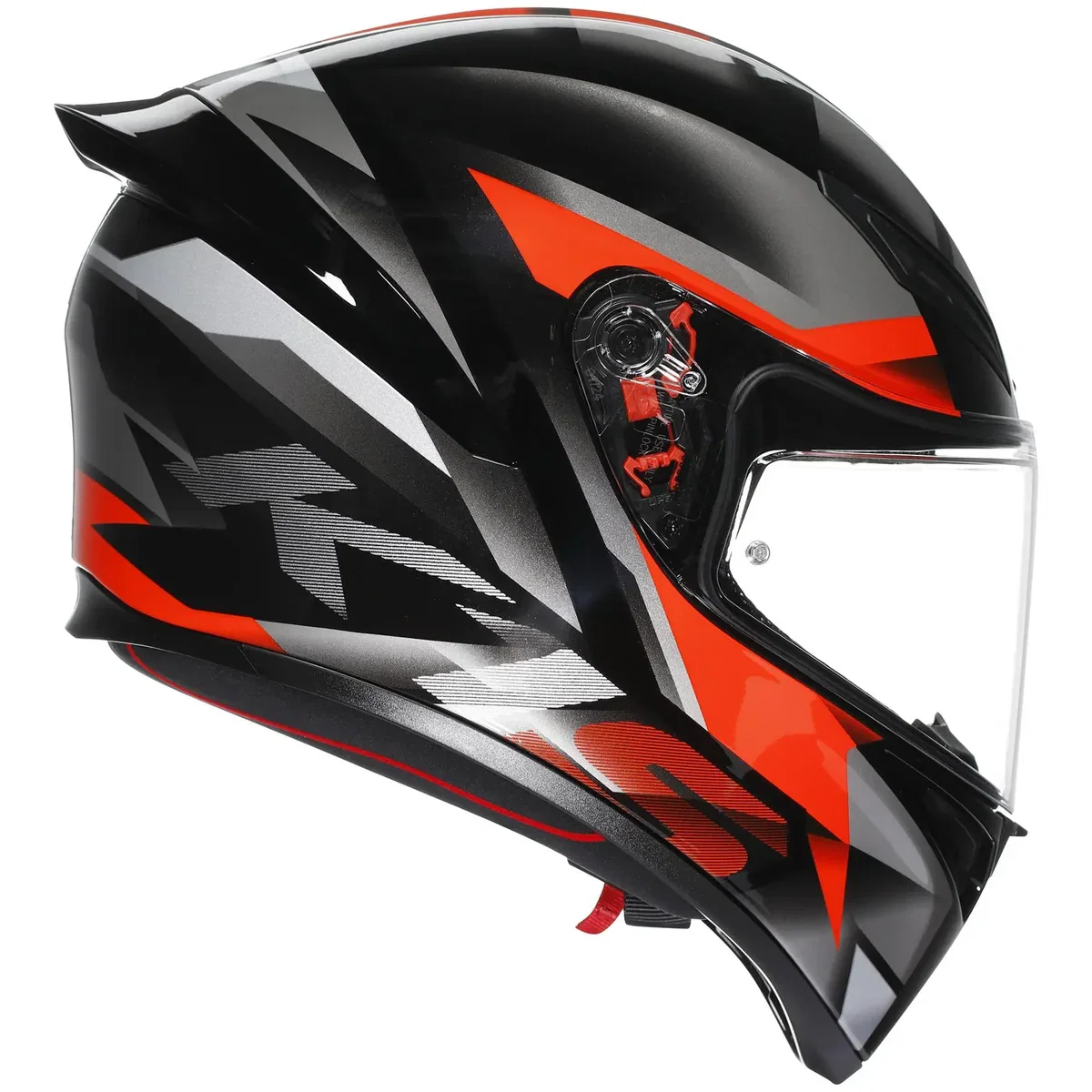 AGV K1-S Fastlap Helmet - Black/Grey/Red - FREE Delivery | J&S