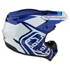 Troy Lee Designs Troy Lee Designs GP Helmet Overload Blue White - Thumbnail 5