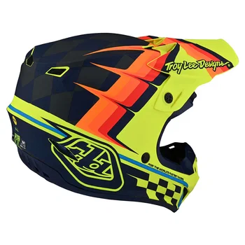 Troy Lee Designs Troy Lee Designs SE4 Polyacrylite Helmet Warped Yellow