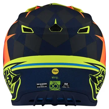 Troy Lee Designs Troy Lee Designs SE4 Polyacrylite Helmet Warped Yellow