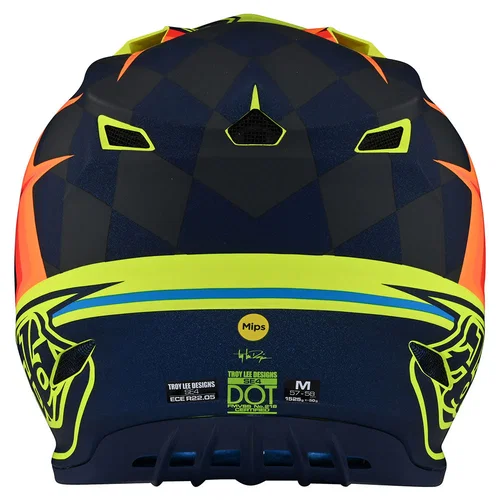 Troy Lee Designs Troy Lee Designs SE4 Polyacrylite Helmet Warped Yellow