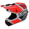 Troy Lee Designs Troy Lee Designs Youth SE4 Polyacrylite Helmet Quattro Red Charcoal - Thumbnail 1
