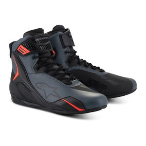 Alpinestars Faster-4 Shoes Black Grey Red Fluo